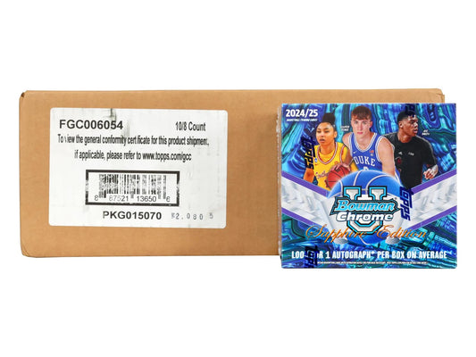 2024-25 Bowman University Chrome Basketball Sapphire Edition 10-Box Case