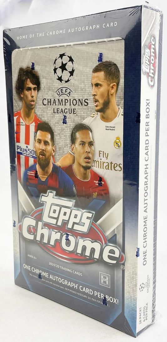 2019-20 Topps Chrome UEFA Champions League Soccer Hobby Box