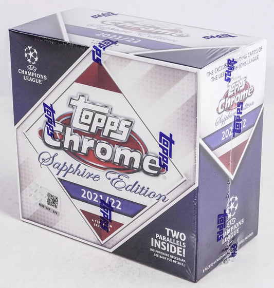 2021-22 Topps UEFA Champions League Chrome Soccer Sapphire Edition Box