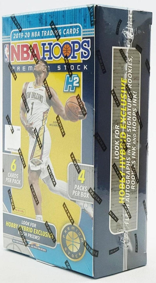 2019-20 Panini Hoops Premium Stock Basketball Hobby Hybrid Box