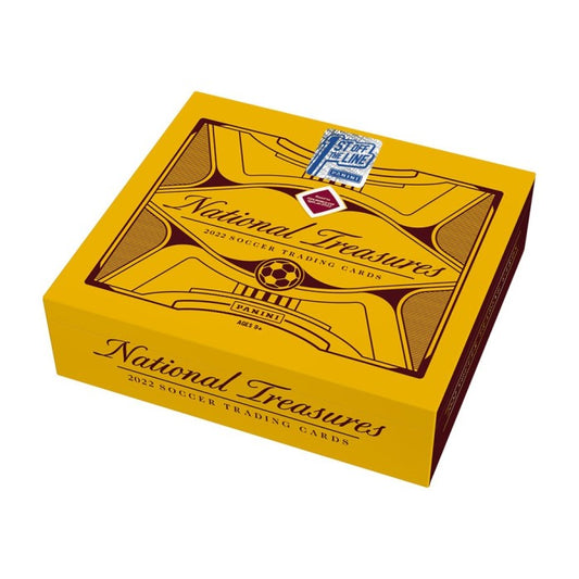2022 Panini National Treasures FIFA Road to World Cup Soccer Hobby Box - 1st Off The Line (FOTL)